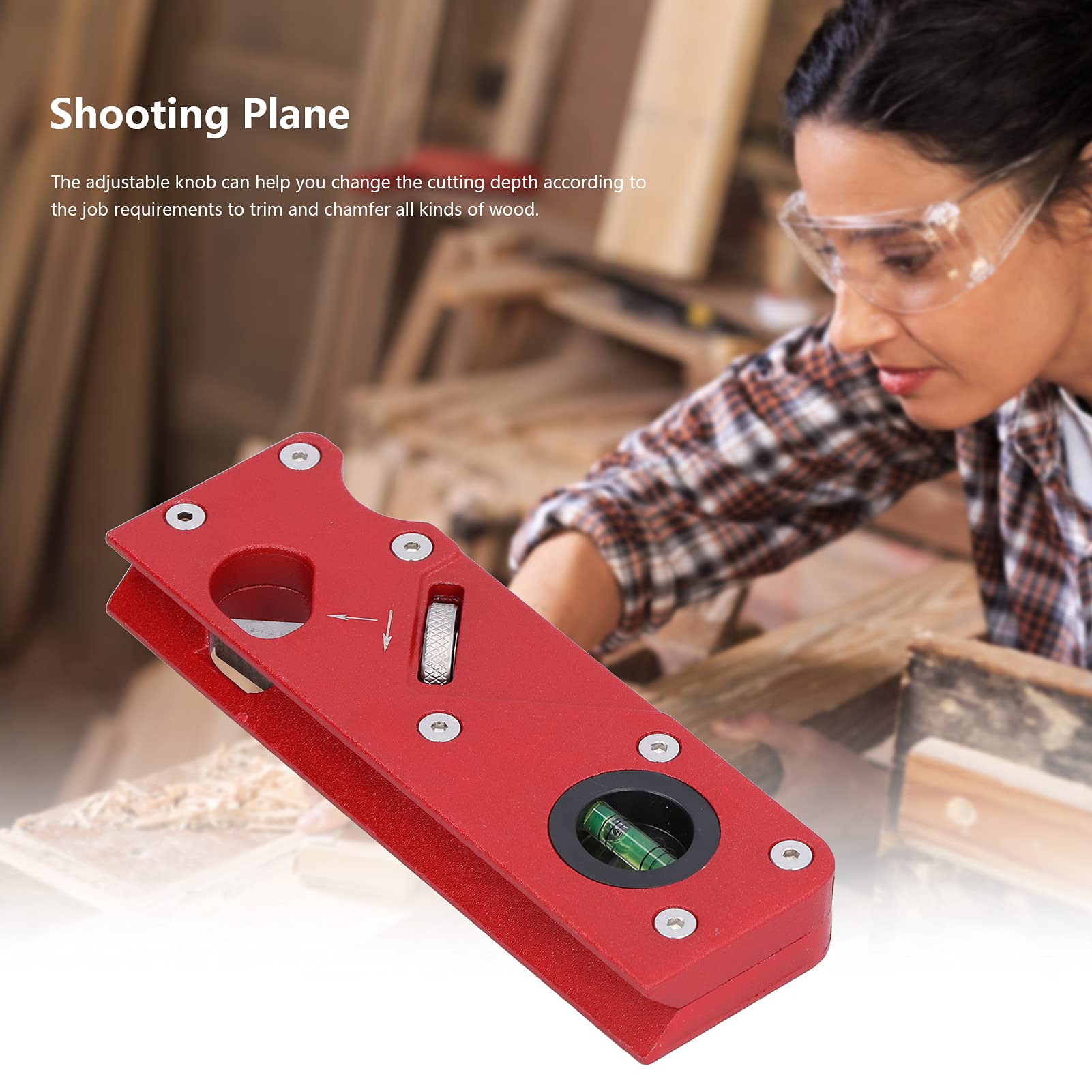Cepillo de Mano, Herramienta de Aplanamiento de Borde Plano de Mano Plano de Chaflán para Productos de Madera Hechos a Mano para Manualidades de Muebles de Madera