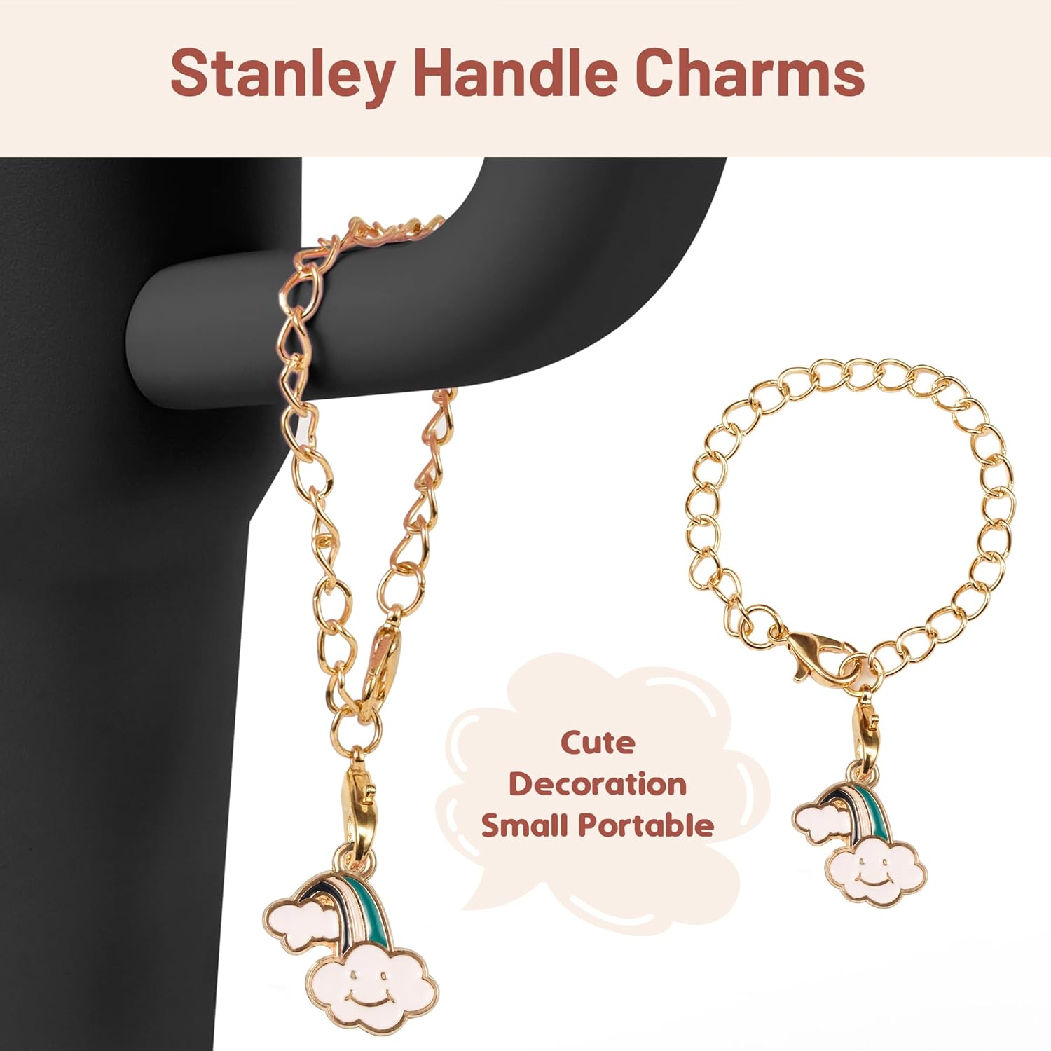 Stanley Cup Accessories Set,with 2 Pcs 0.4in Straw Cover,1 Silicone Protective Boot,3 Silicone Spill Proof Stopper,1 Handle Charm,for Stanley Cup 30&40 OZ Tumbler Accessories Decorate