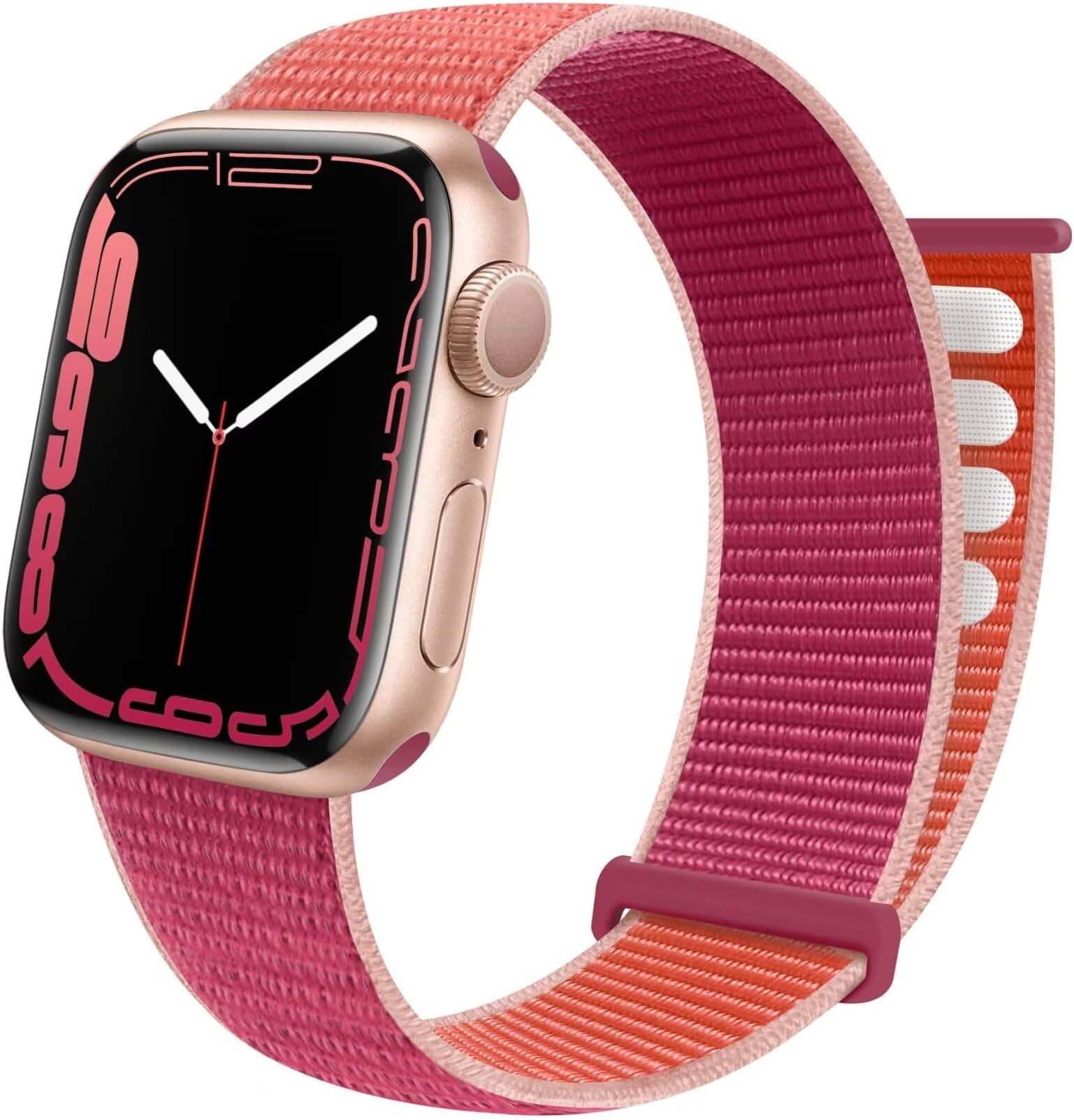 VEMIGON Soft Breathable Nylon Sport Band Compatible with Apple Watch Strap 38mm 40mm 41mm 42mm 44mm 45mm 46mm 49mm, Adjustable Velcro Solo Loop for Series 11 10 9 8 7 6 5 4 SE3 SE2 SE Ultra 3 2 1
