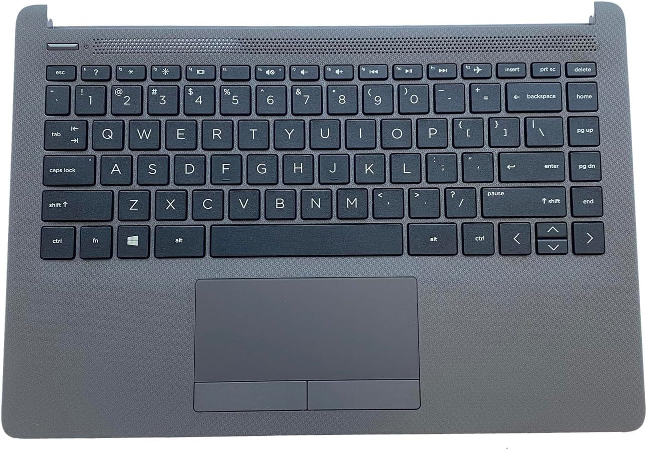 M23367-001 Replacement for HP Probook 240 G8 245 G8 Laptop Upper Top Cover Case Palmrest Not-Backlit US Keyboard Touchpad Assembly Part