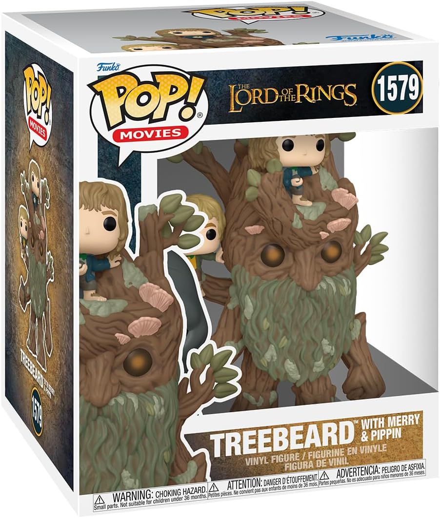 LOTR Treebeard with Merry and Pippin Super Pop! Vinyl Figure