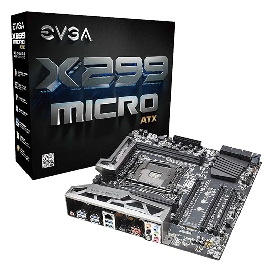 EVGA X299 Micro, LGA 2066, Intel X299, SATA 6GB/s, USB 3.1, USB 3.0, mATX, Intel Motherboard 131-SX-E295-KR