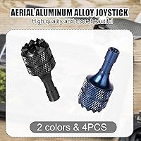 Vista 3 de 3 Pro/4 Pro Control Sticks, 4 joysticks desmontables de aleación de aluminio para DJI Mini 3/Mini 3 Pro/Mini 4 Pro/Air 3/Mavic 3 Pro RC y RC 2 negro