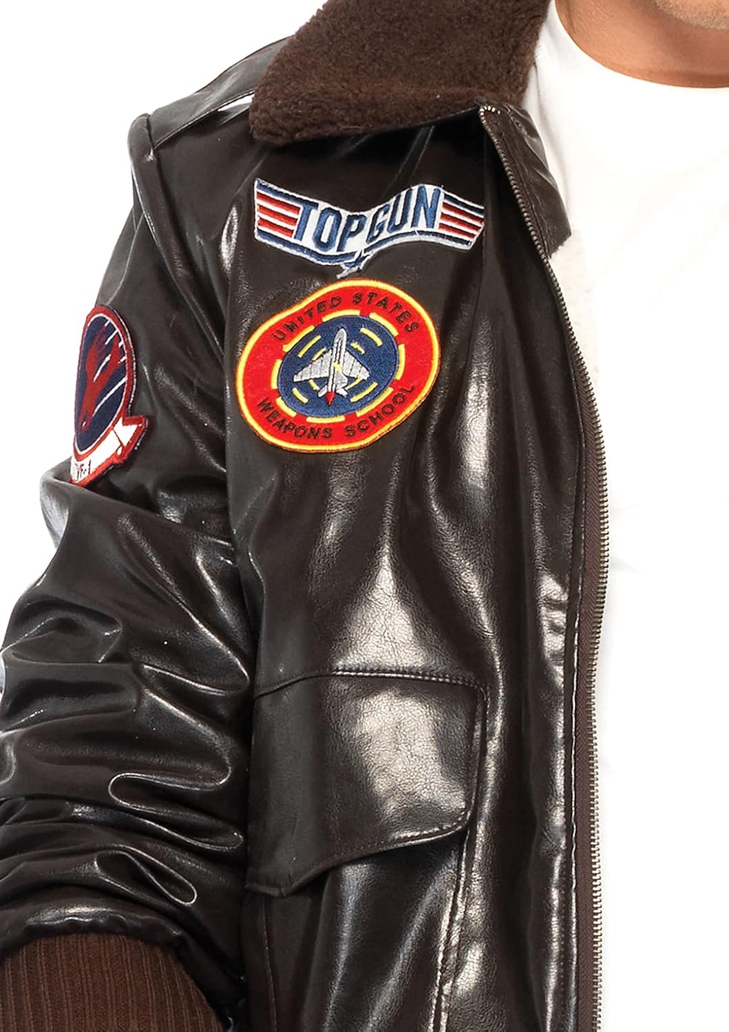 Leg Avenue Men's Licensed Top Gun Bomber Jacket Costume - Image 4