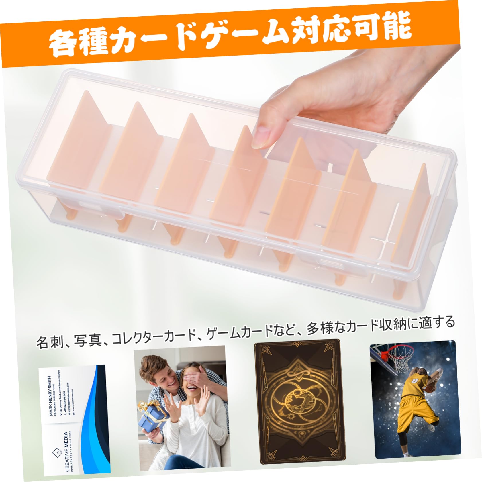 Scatola Organizer Carte Collezionabili per Plastica