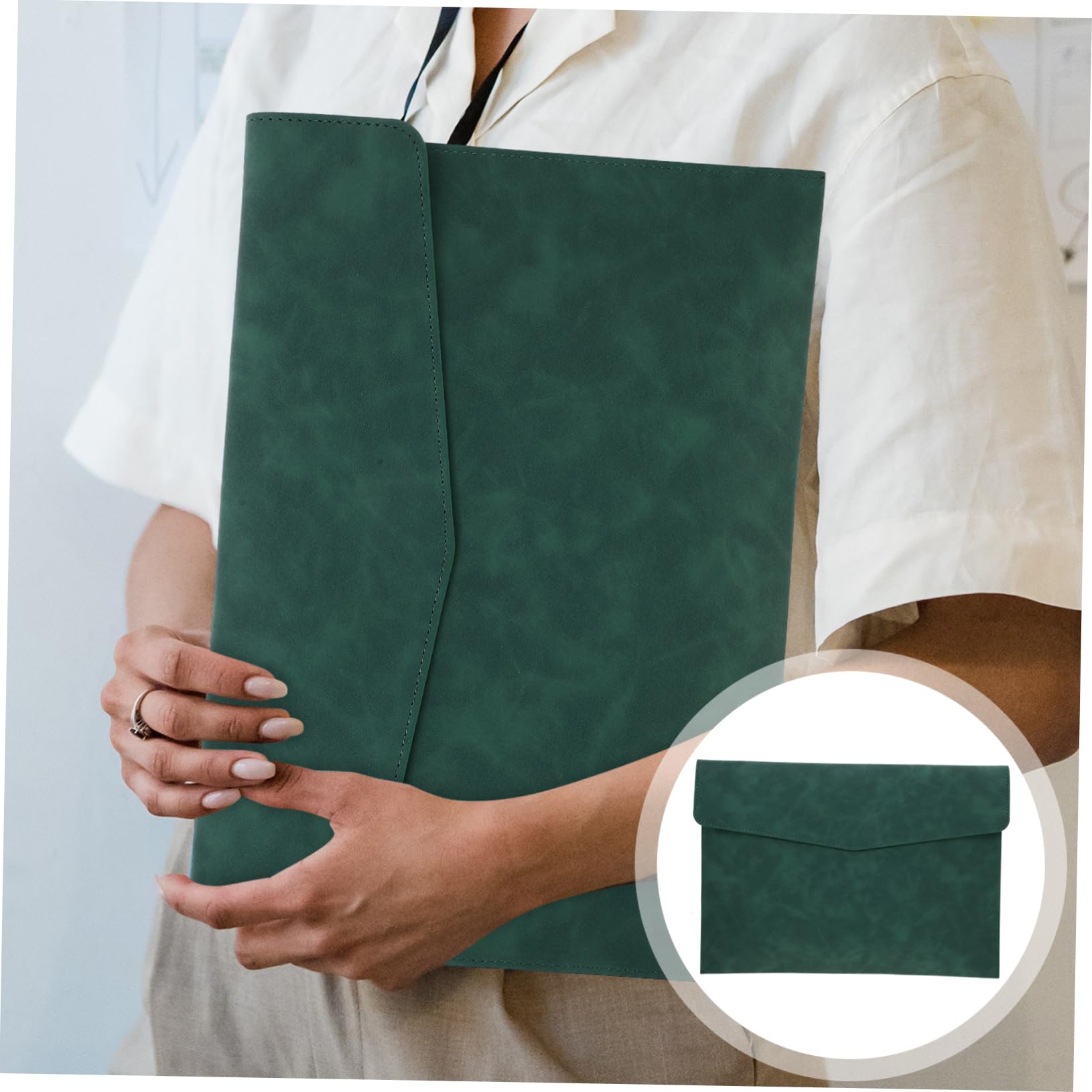 Ciieeo Bolsas Portadocumentos Carpeta Clasificadora A4 Carpetas De Piel Sintética Porta Documentos De Piel Sintética Sobres Caja De Almacenaje Una Sola Capa Imitación De Cuero Hombre