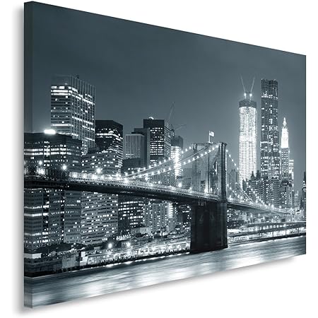 Impression Sur Toile New York 150x75cm - Paysage Urbain Moderne - Sans Cadre