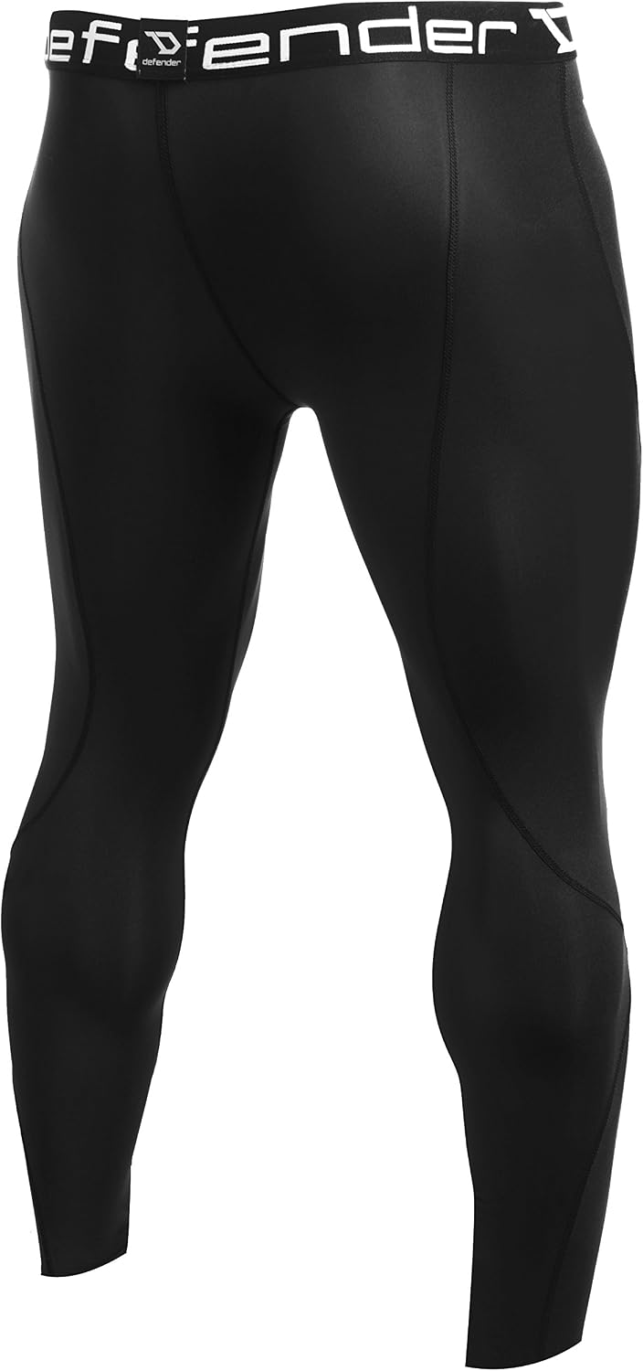 Defender Men's Compression Baselayer Pants Legging Shorts Shirts Tights Running