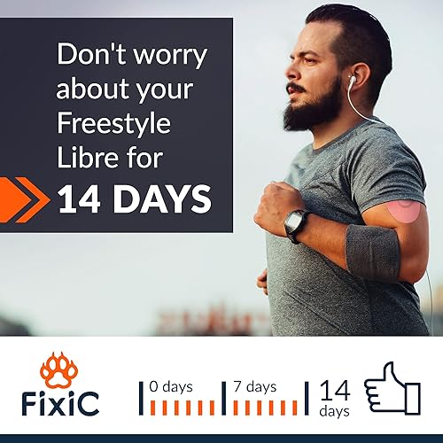 Miniatura 5 de FixiC Parches adhesivos Freestyle 25 piezas  Bueno para Libre 1, 2  Enlite  Guardian  Parches adhesivos impermeables  Cubiertas adhesivas libres