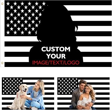 Custom Flag 3x5 Ft Print Photo Logo Text on Pink American Flag, Funny Customizable Flags for Bedroom Bachelorette Party