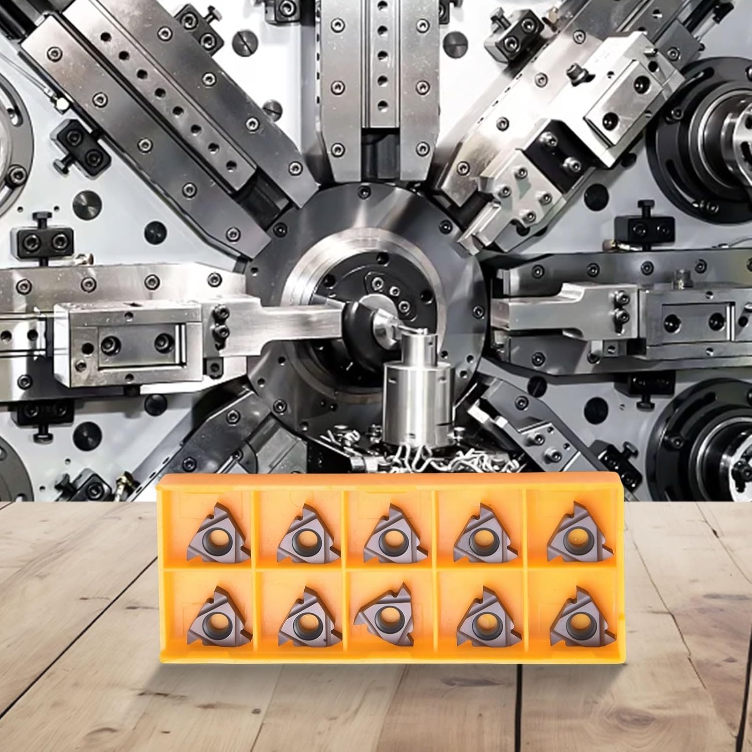 10 Pack 16ER AG60 SMX35 Indexable Carbide Threading Inserts CNC Lathe, External Thread Turning Tips Compatible with Steel