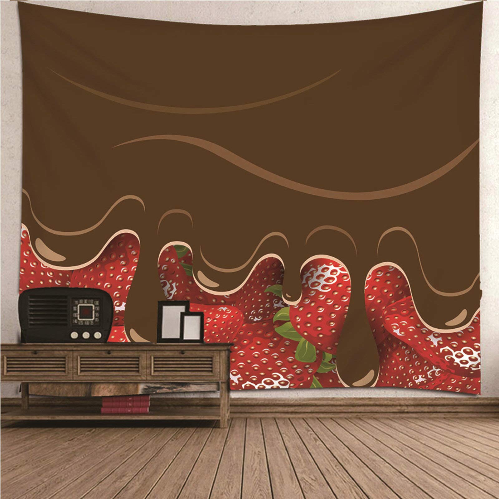 Tapiz de pared de poliéster resistente, decoración lavable de 150x150 cm