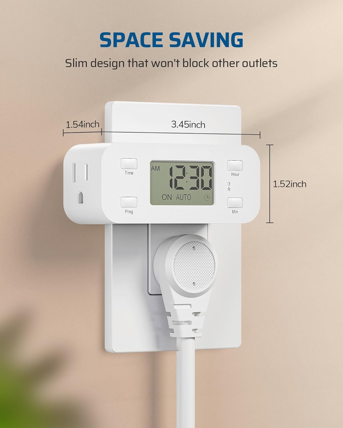 DEWENWILS 24 Hour Programmable Digital Timer Outlet + DEWENWILS 24 Hour Outlet Timer