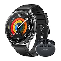 HUAWEI WATCH GT 5 46mm Smartwatch + FreeBuds 5i Nero,Design elegante