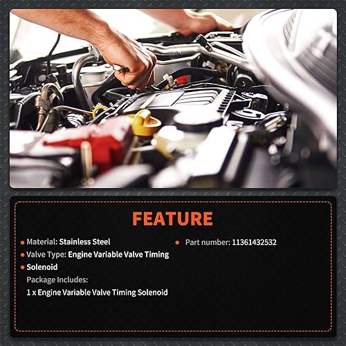 Miniatura 5 de labwork 11361432532 Reemplazo del solenoide de la válvula variable del motor (VVT) para BMW 323/325/328/330 Series 525/528/530 Series Z3 X5 X3 Z4