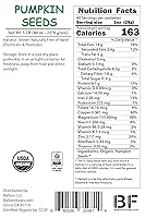 Vista 2 de Semillas de calabaza orgánicas, crudas, sin OMG, sin cáscara sin sal a granel (5 libras)