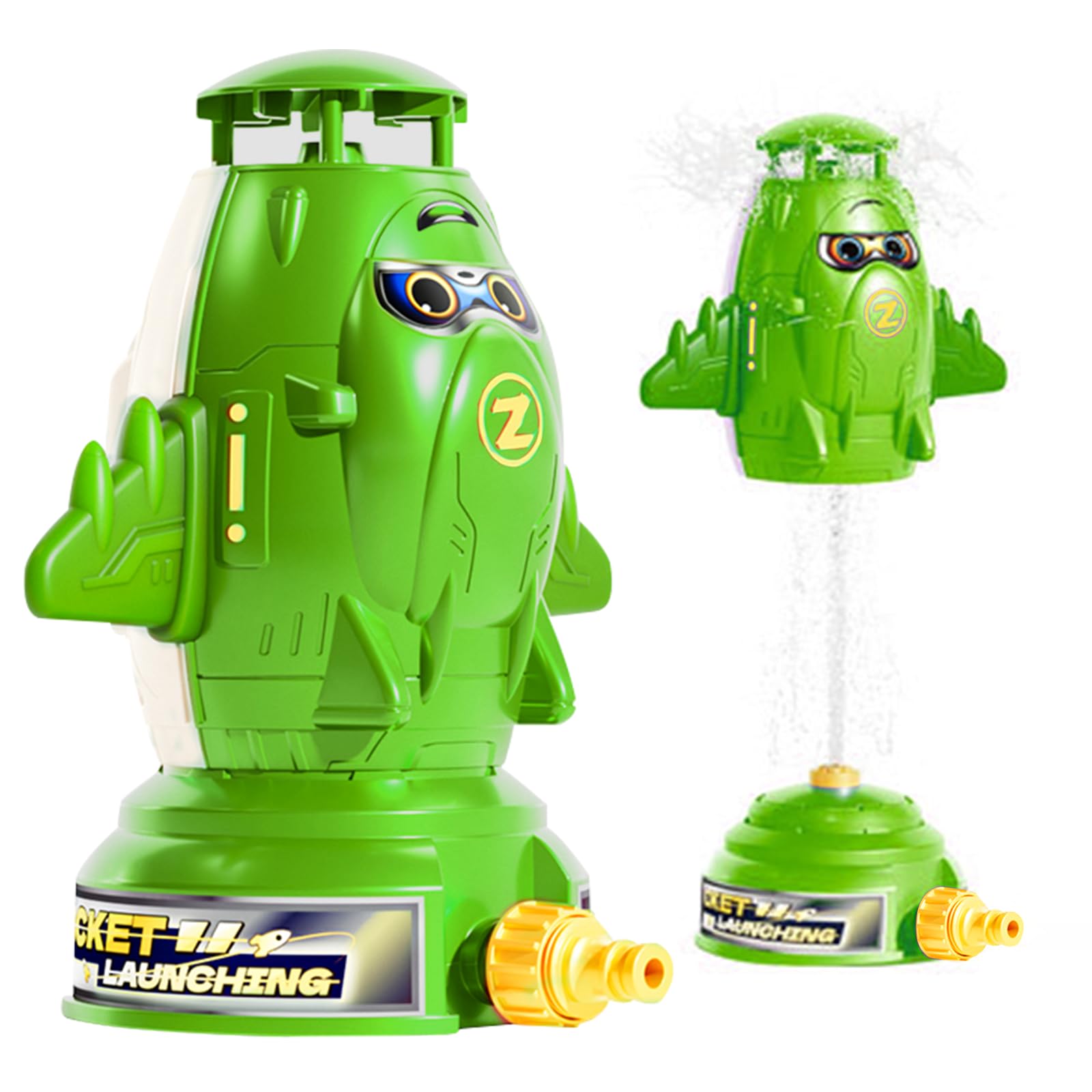IKIJM Aspersor Cohetes Agua NiñOs: Exteriores Rocket de Rociadores Juguete Garden Cohete Sprinkler