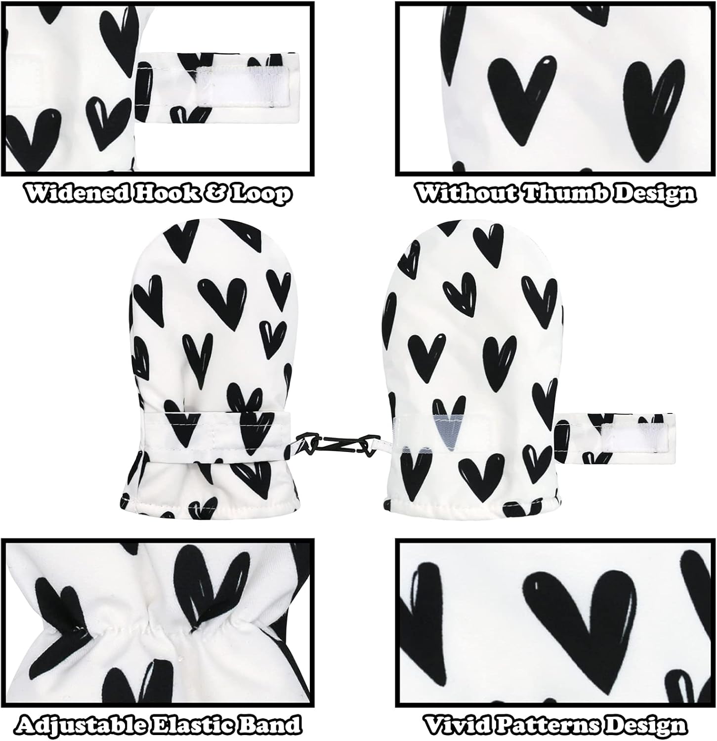 Sarfel Toddler Mittens Waterproof Winter Gloves Snow Gloves Kids Baby Winter Mittens for Girls Boys - Image 3