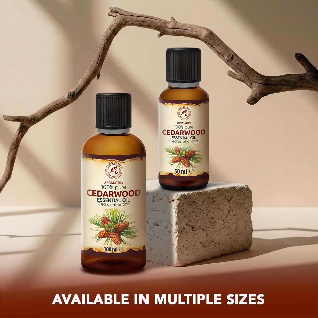 Olejek Eteryczny z Drewna Cedrowego 100 ml - Cedrus Atlantica - Olejek Aromatyczny do Dyfuzora - Aromaterapia - Świece Zapachowe - Mydła - Odświeżanie Powietrza