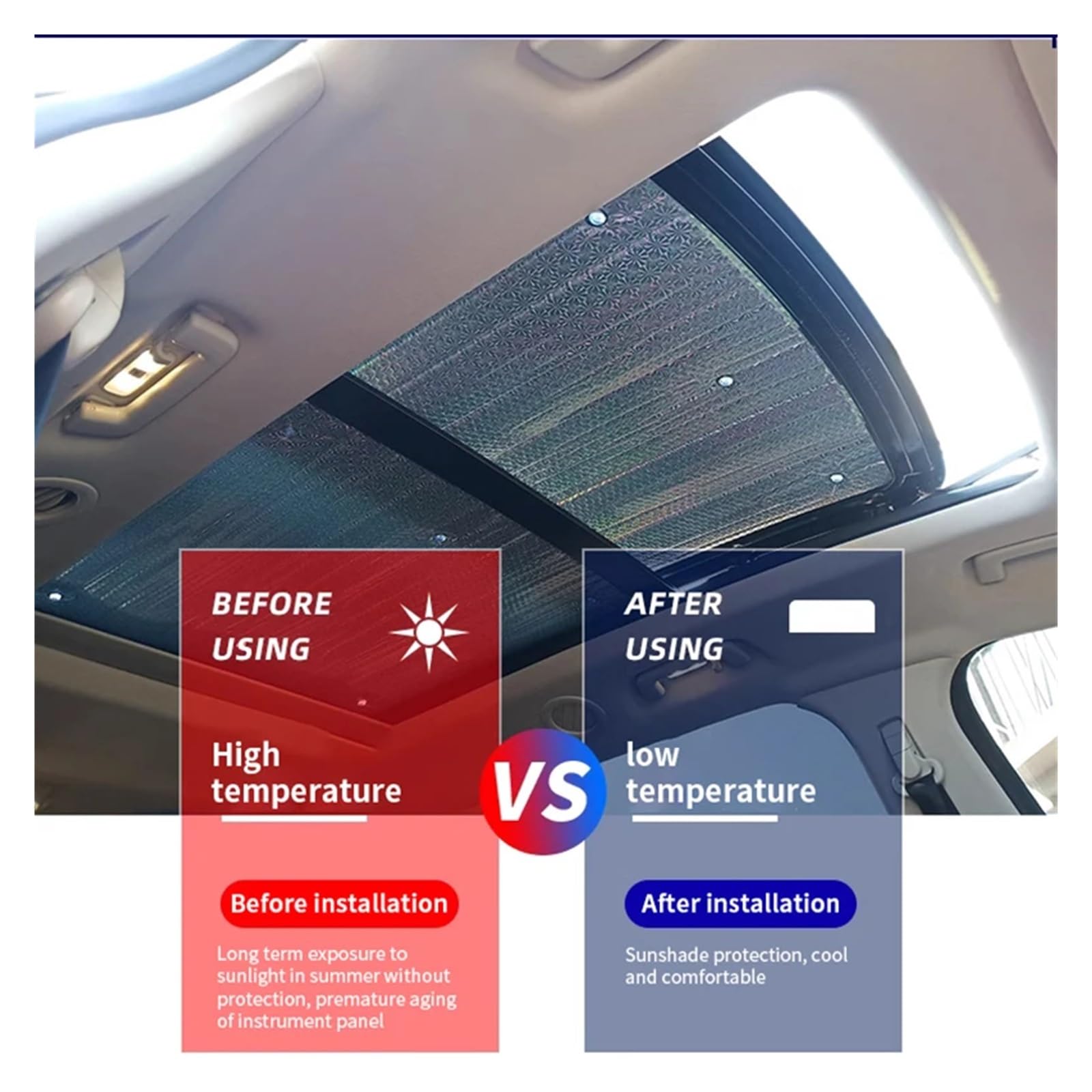 Parasol Cristal Delantero Parasol para Coche Cubierta Solar para VW para Sharan para 7N 2011 2012 2013 2014 2015 2016 2017 2018 2019 2020 2021 2022
