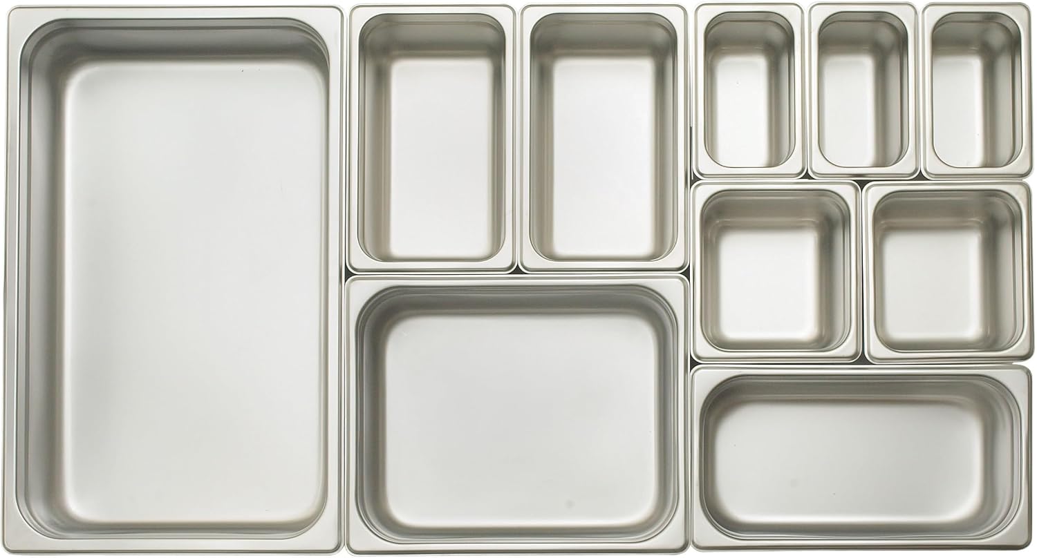 Winco Anti-Jamming Steam Pan, 1/6 by 6-Inch, 24-Gauge