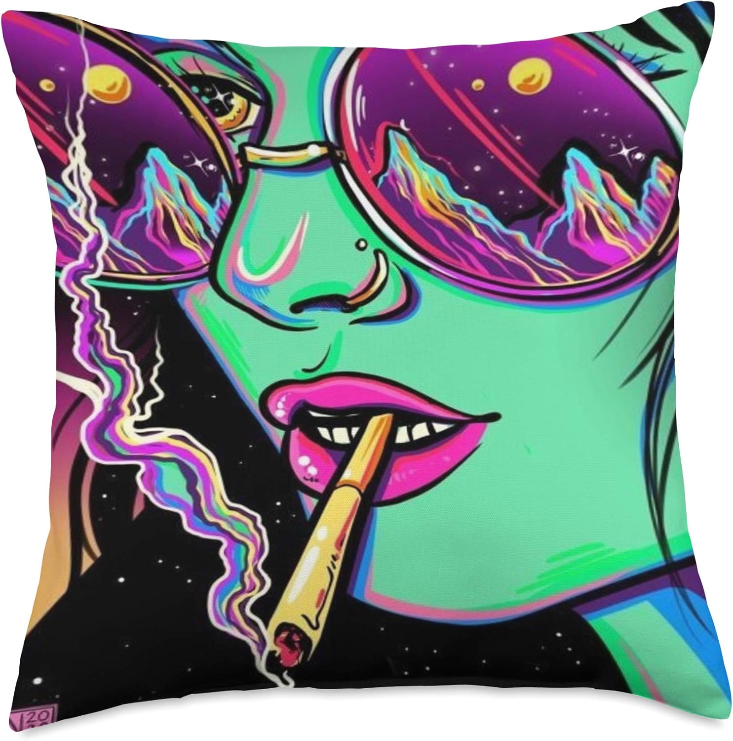 SYNTHWAVE - VAPORWAVE (VINTAGE FASHION) Throw Pillow