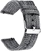 Nylon Canvas Replacement Strap Compatible with Pavlok Shock Clock 3, Adjustable Breathable Woven Fabric Watch Band, Soft Durable Sport Wrist Strap with Stainless Steel Buckle