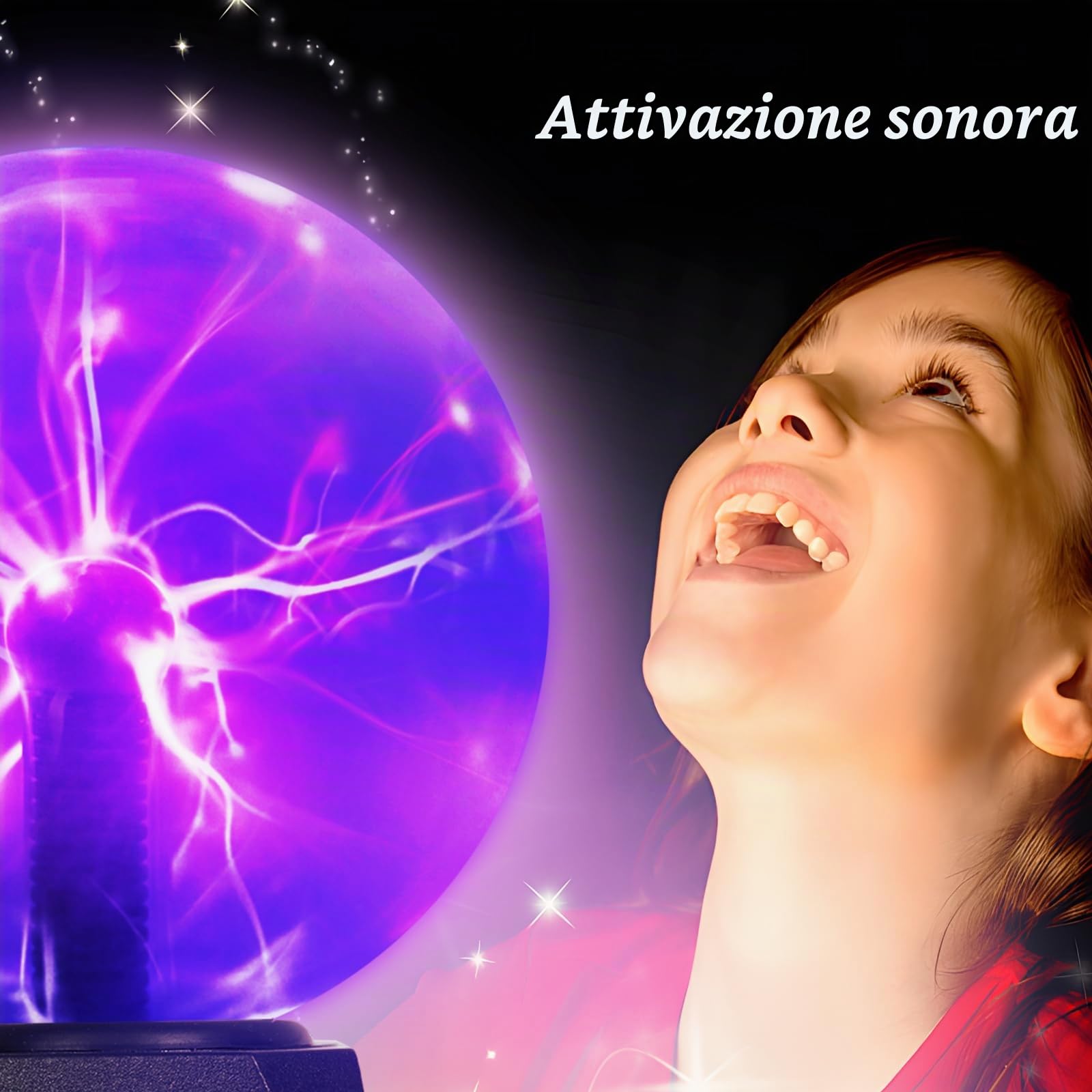 Sfera al Plasma 15CM 6 Pollici, Lampada Fulmini Magica