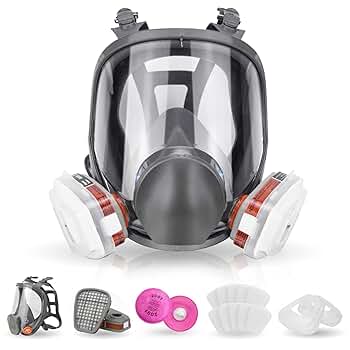 3M 6800 フルフェイスマスク ミディアム 3M Medium Full Face Mask | Fiberglass Source/Surf Supply