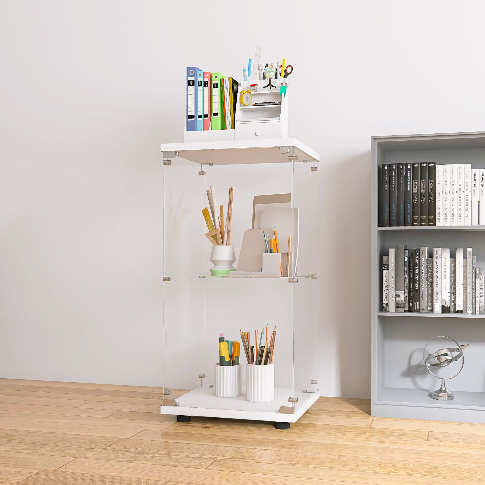 Dolonm Storage Cabinet, White, 1x2 Cube