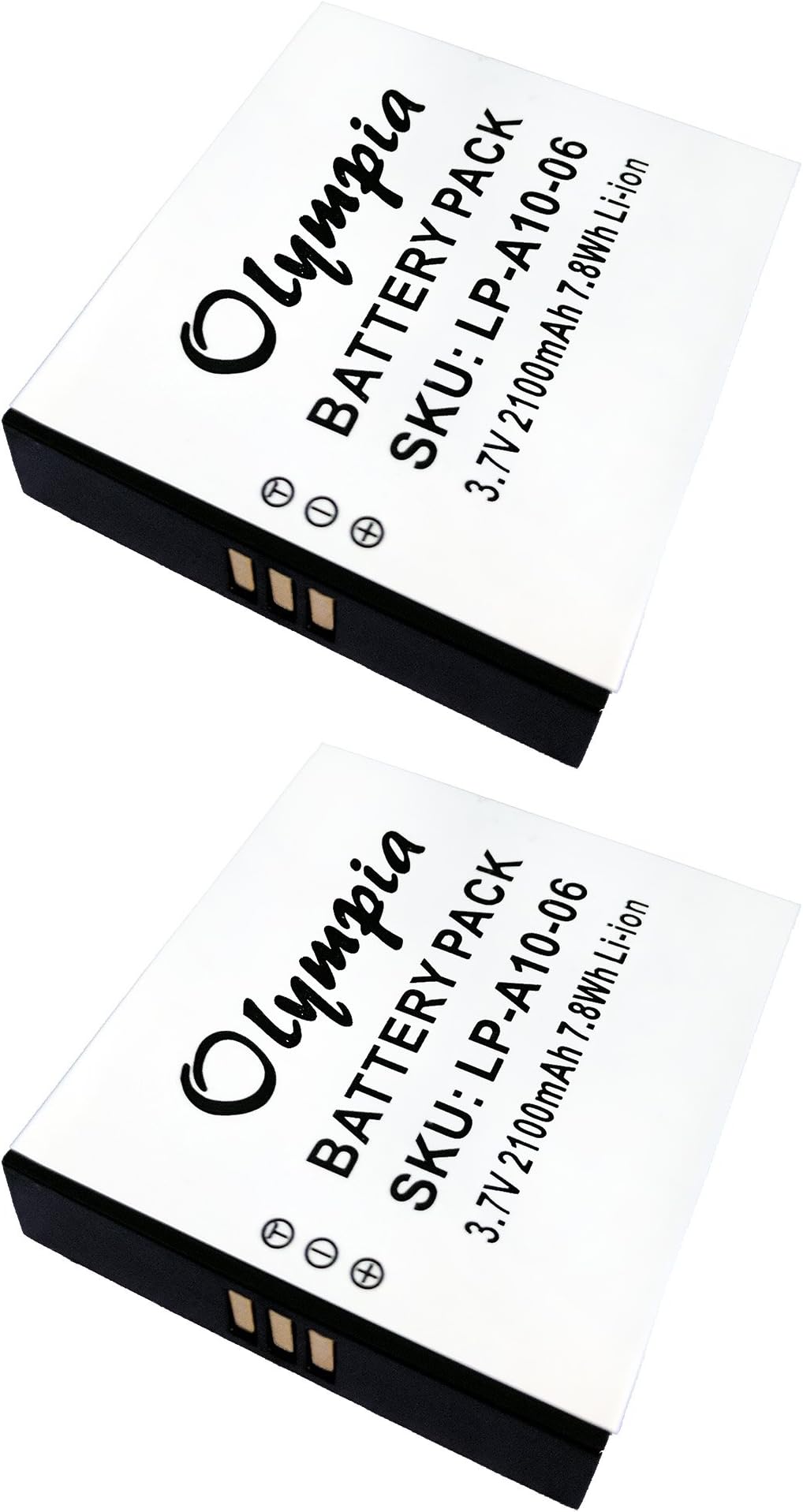 2 Pack Replacement Golf Buddy LP-A08-05 Battery - Replacement for GolfBuddy GPS Battery (2100mAh, 3.7V, Li-Ion)