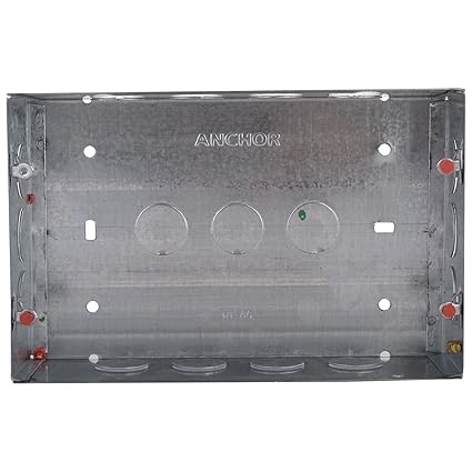 Roma 12 Module Metal GI Box, Standard Size (Silver)