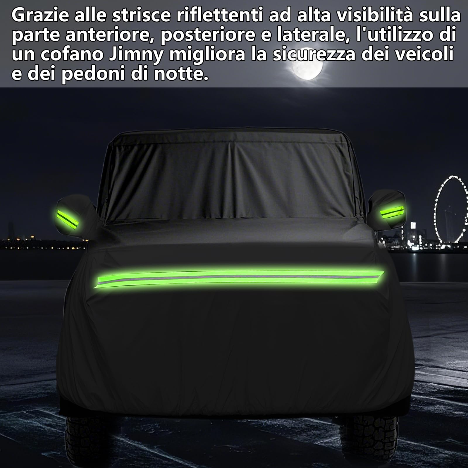 Pokrowiec samochodowy Suzuki Jimny 3 drzwi 1998-2024 Oxford Dupont z zamkiem błyskawicznym ochrona na wszystkie pory roku