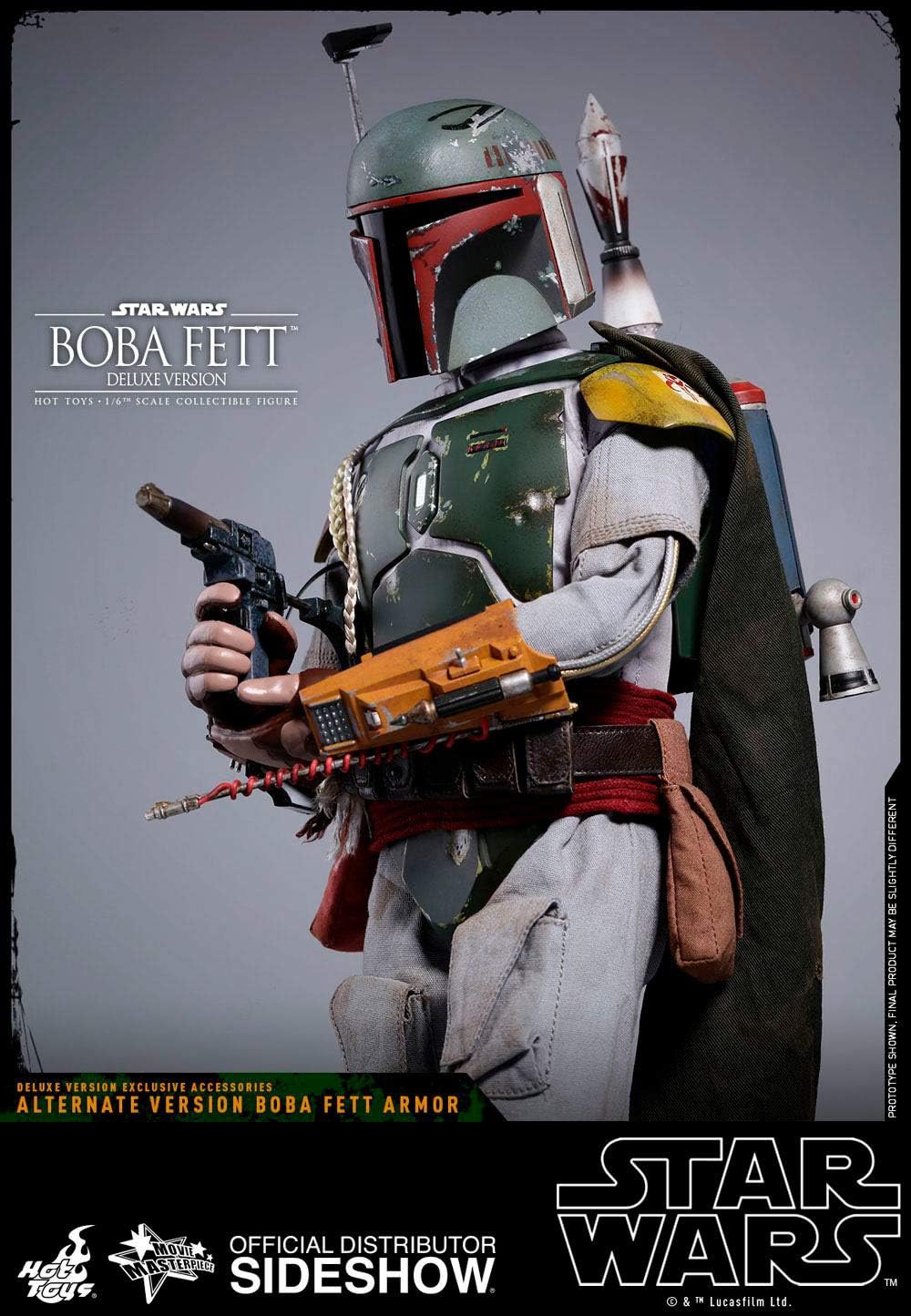 One-Day Sale: Up to 80% Off Hot Toys Boba Fett Star Wars Episode V: The Empire Strikes Back - Movie Masterpiece Series Sixth 1/6 Scale Collectible Figure (DELUXE VERSION)