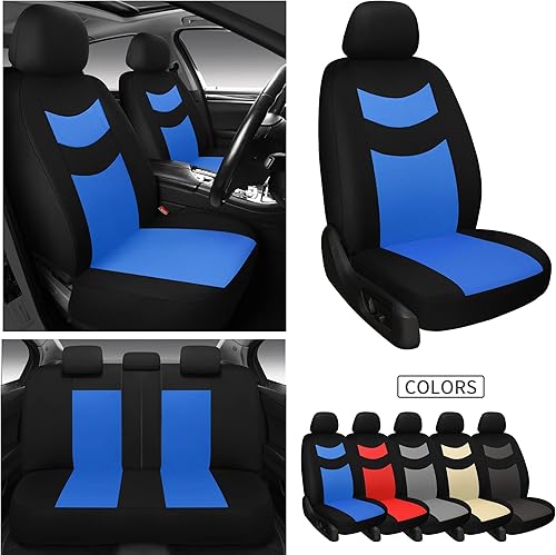 Miniatura 7 de Fundas universales de asiento de automóvil para asientos delanteros funda de asiento delantero de automóvil fácil de instalar transpirable y lavable