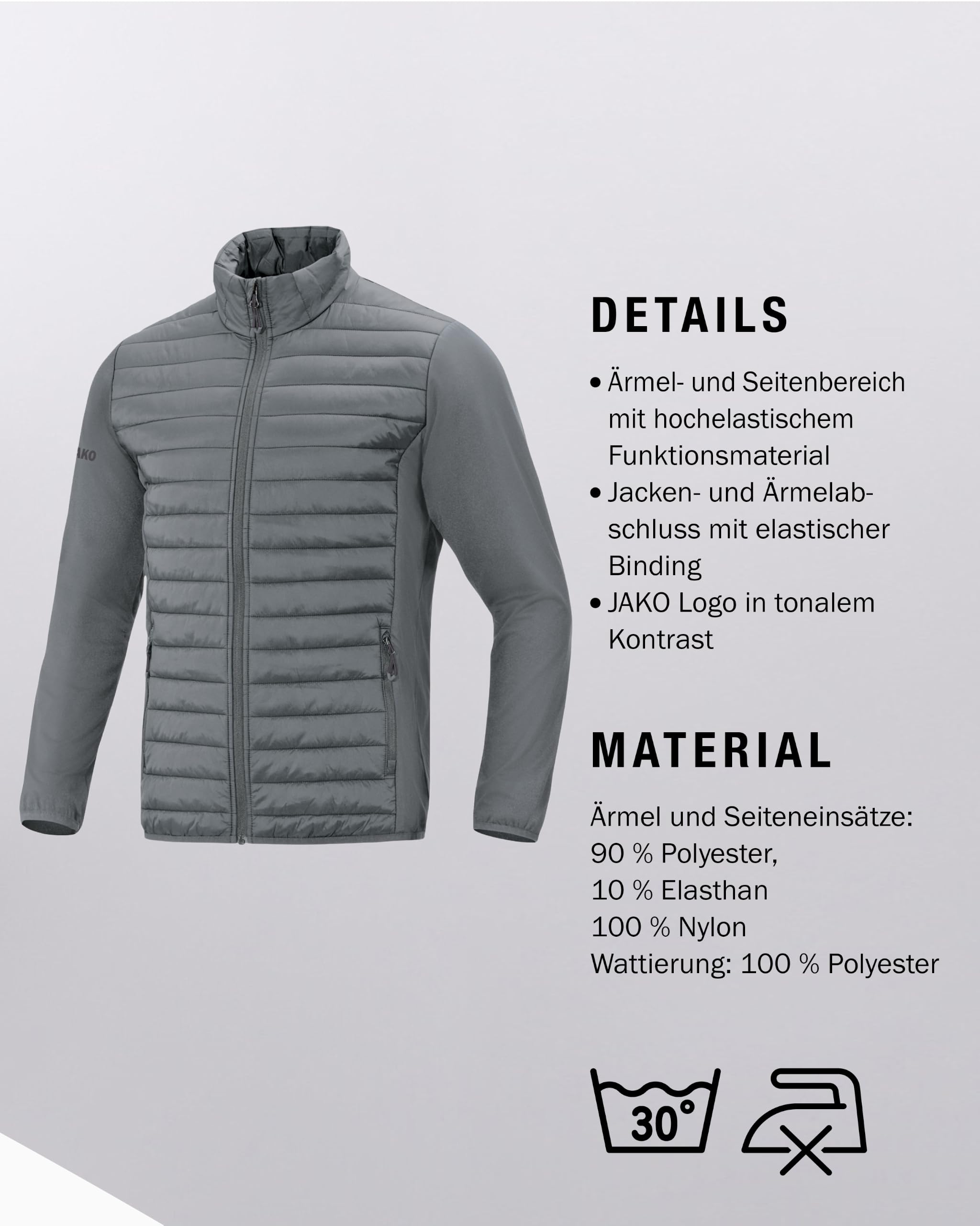 JAKO Unisex Jako Fußball - Teamsport Textil - Allwetterjacken Hybrid Corparate Jacke Hybridjacke