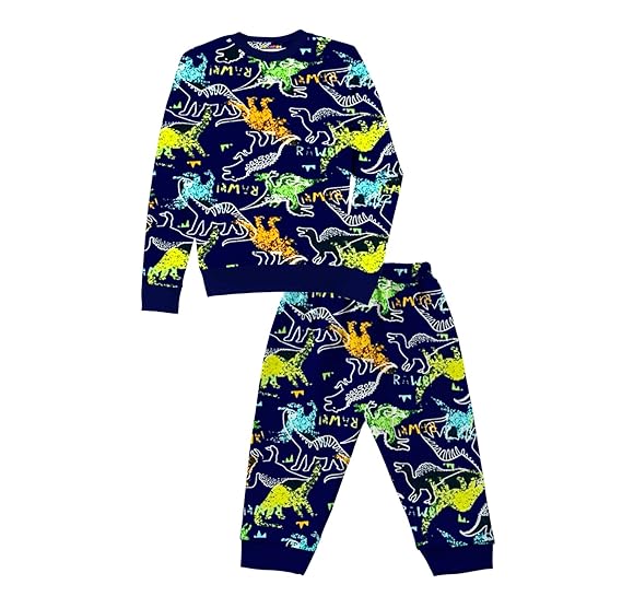 Kuchipoo Boys and Girls Winterwear Sweatshirt and Trackpant - (KUC-NSUT-116; Blue)