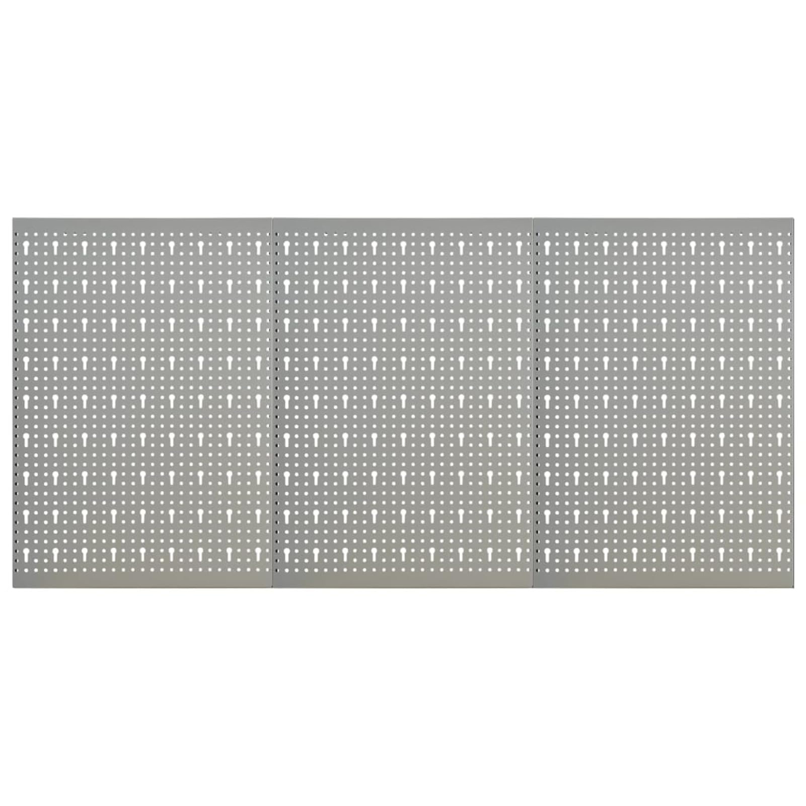 Stahl Werkzeugwand Stecktafel, Grau 120x58x1 cm, Perforierte Lochwand für Werkstatt, Garage und Gewerbe 145349