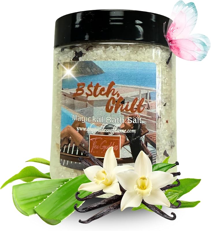 Sais de banho B*tch Chill The Goddess of Flame com sal do Mar Morto, 227 g