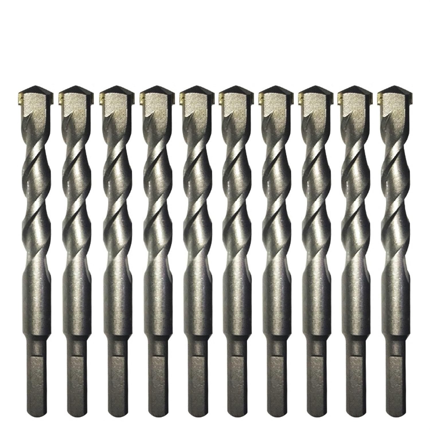 1/5Pcs Concrete Masonry Drill Bits Set 3/4/5/6/8/10/12/14/16mm Ceramic Tile Brick Cement Rock Carbide Tipped Drill Bit(14mm(10PCS))