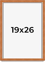 Vista 220 de Marco marrón de 18 x 24 pulgadas, marco de madera maciza de nuez de miel, ancho de moldeo de 0.875 pulgadas, profundidad de rabo de 0.875 pulgadas