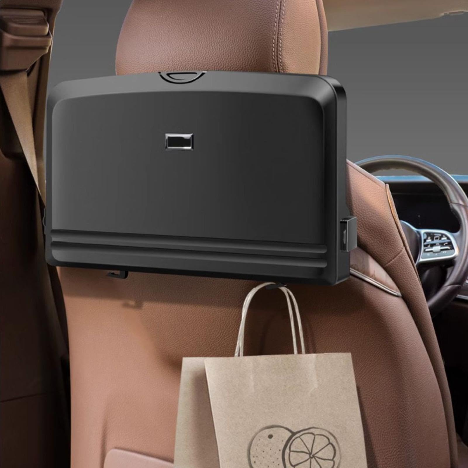 Bandeja para Asiento Trasero,Mesa para Asiento Trasero de Coche | Bandeja Plegable portátil para Comer en el Coche - Bandeja Ajustable para Asiento de Pasajero, Escritorio Ajustable para