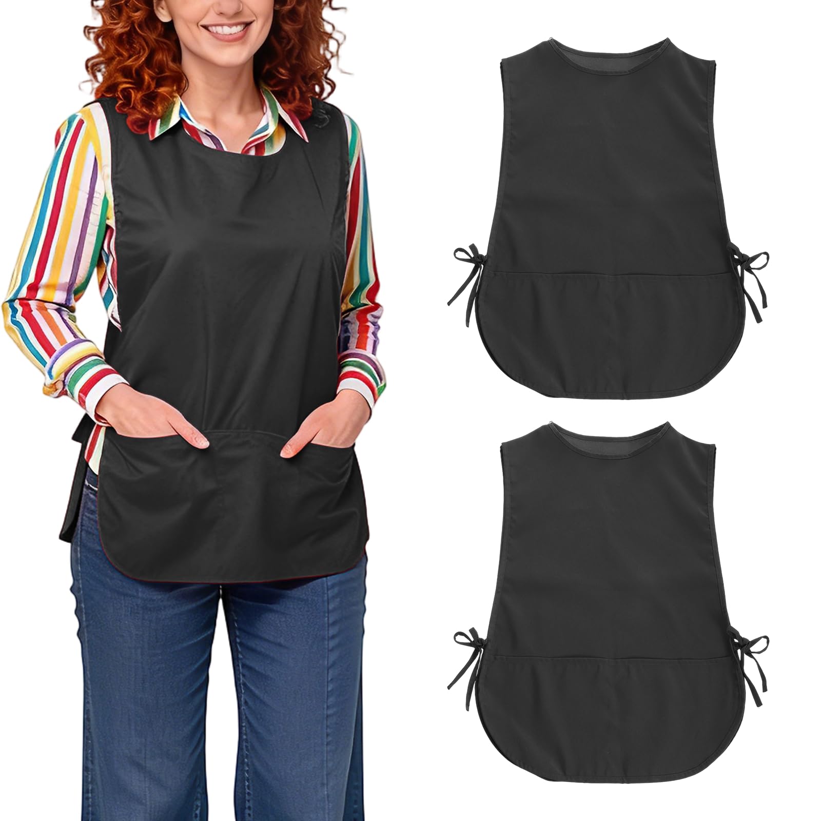 QUARKZMAN 2 Pezzi Grembiule Unisex Grembiule Da Cucina E Pulizia Per Uomini