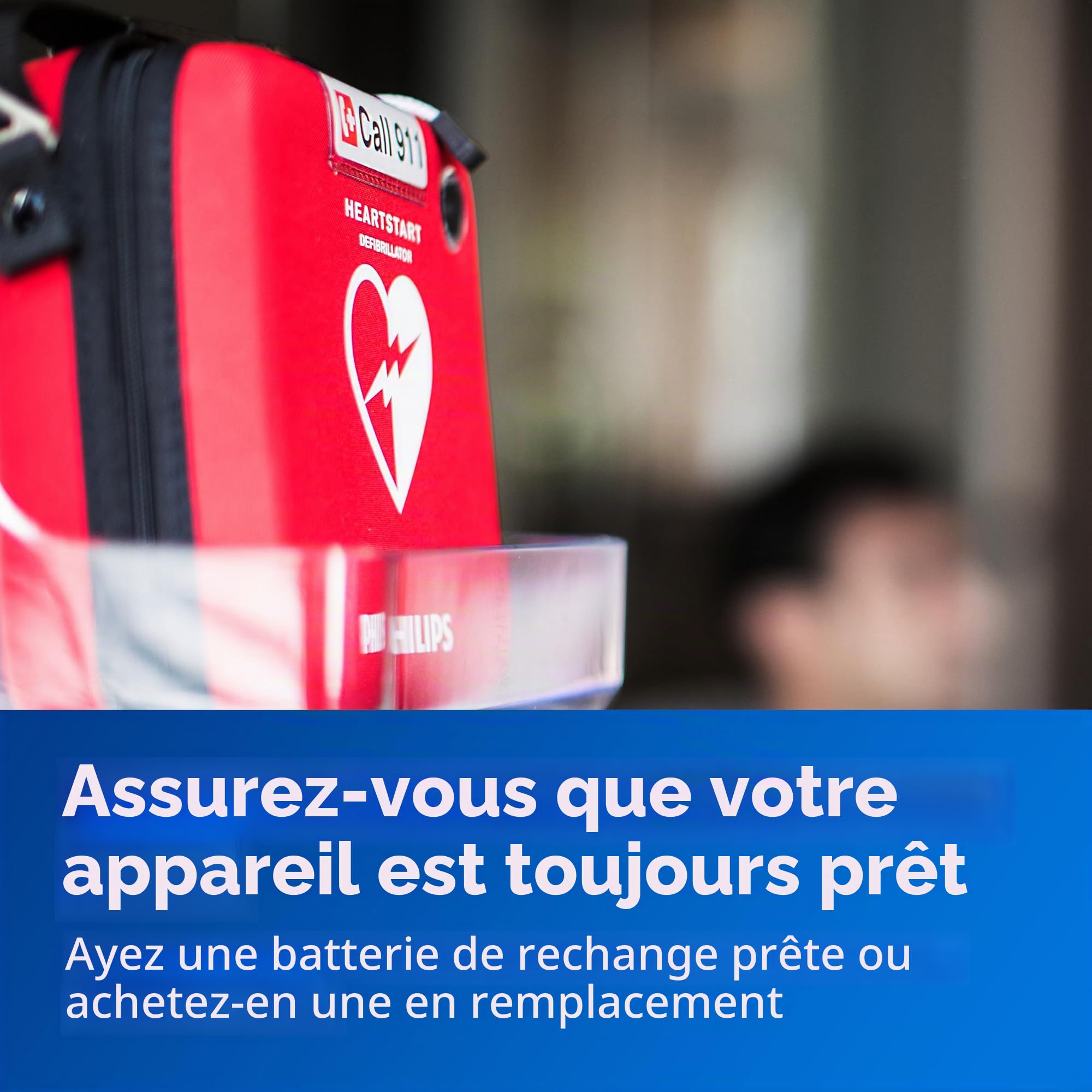Philips HeartStart Pile longue durée pour défibrillateurs HS1 et FRx, M5070A