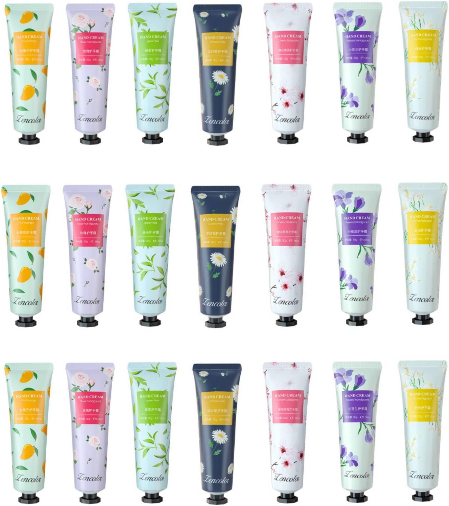 21 Pack Hand Cream Gift Set, Extra-Moisturizing Lotion for Women, Natural Plant Scents, Perfect for Mother's Day, Christmas, Birthday