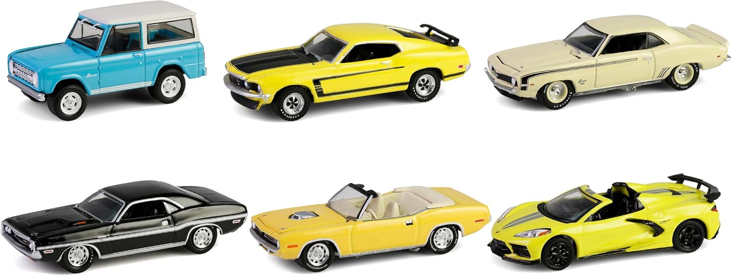 Barrett-Jackson Series 15 Set of 6 Cars 1/64 Diecast Model Cars by Greenlight 37320SET
