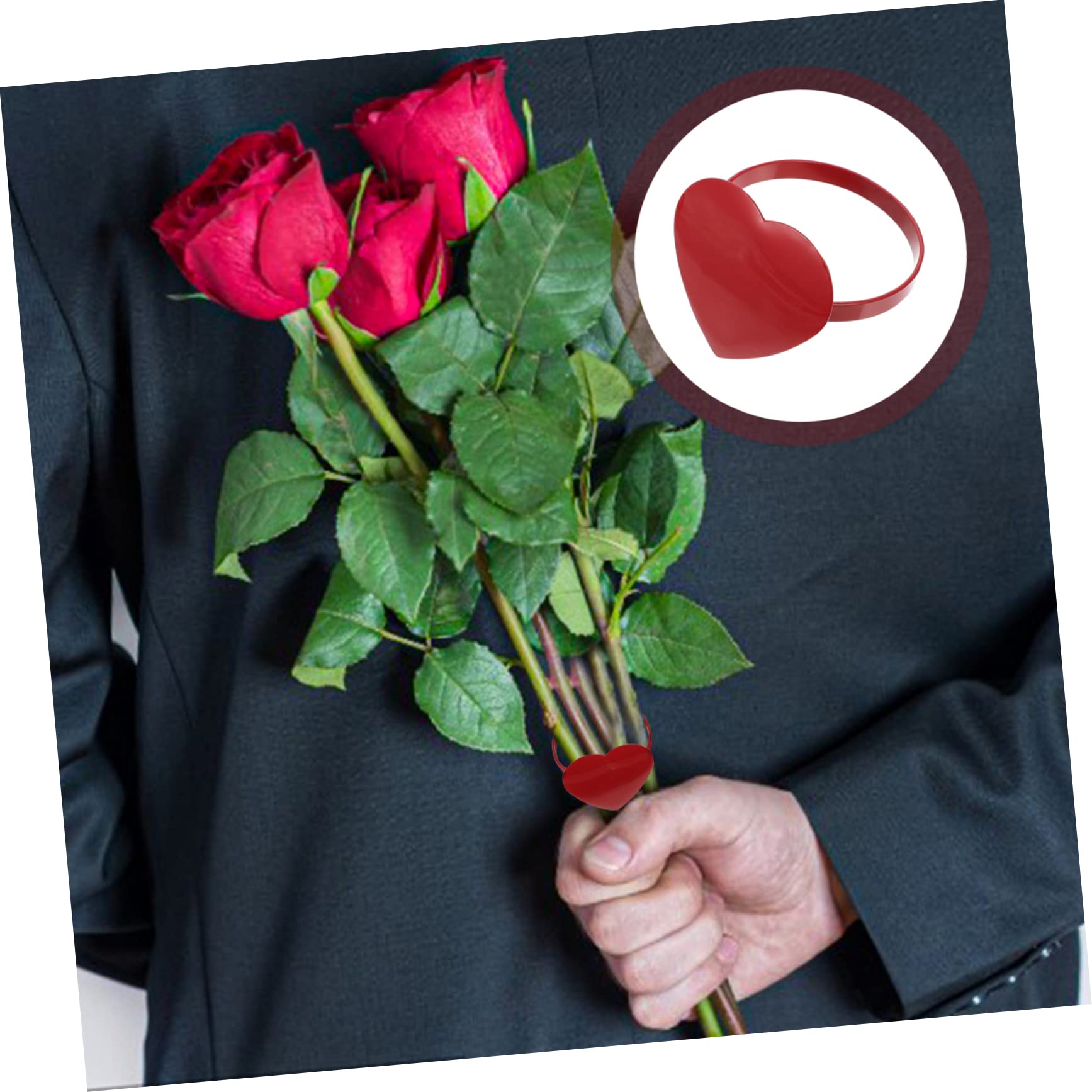 TOPBATHY 3 Juegos Botón De Servilleta De Corazón Decoración De Mesa De San Valentín Sujetadores De Servilleta para Ocasiones Especiales Puesto De Joyería Servilletero Dorado Metal 8 Uds * 3