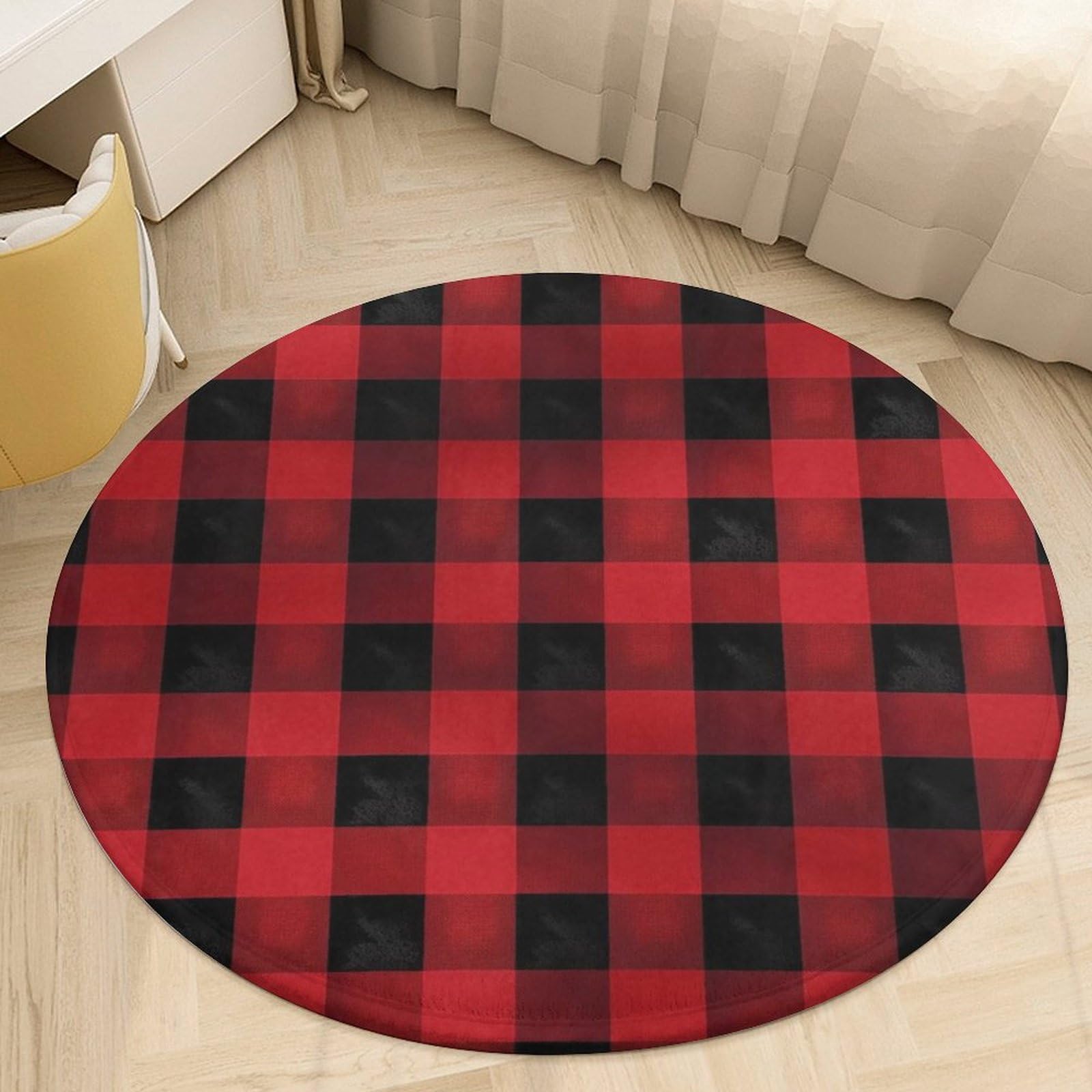 Tapis antidérapant rond pour sécuriser et réchauffer les sols froids 90 cm