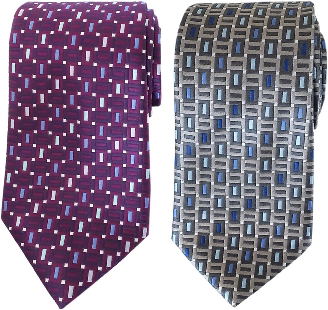 Extra Long Tie 63" Rectangle Men's Woven Jacquard XL Necktie