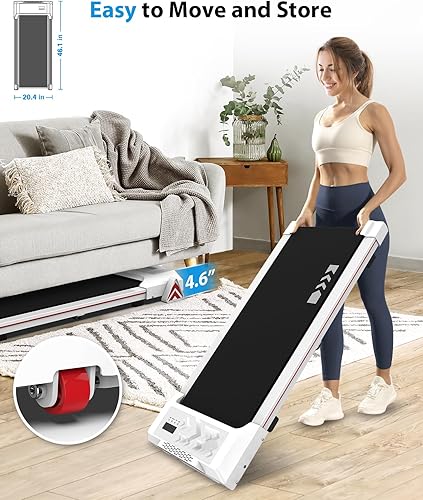 Miniatura 6 de CIIHI Walking Pad Treadmill, Under Desk Treadmill with 3 Adjustable Inclines, Perfect for Home Office Living Room, Small Compact Work Treadmill with